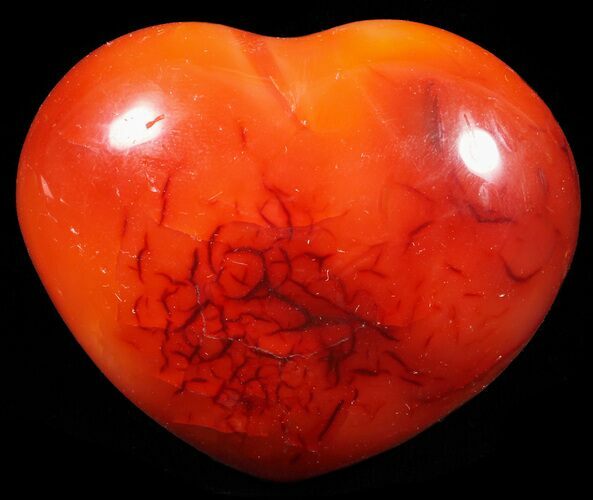 Colorful Carnelian Agate Heart #59521